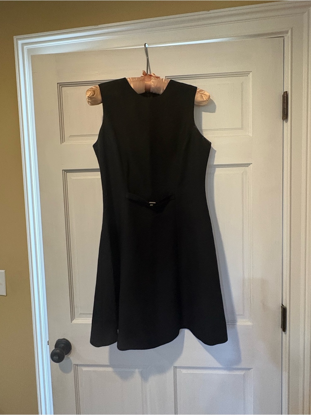 Banana Republic Black Sleeveless Fit-and-Flare Mini Dress